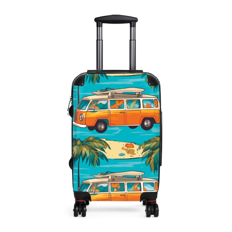 Hawaiian Suitcase, a chic and durable travel companion with vibrant Hawaiian designs. Perfect for those who desire a touch of paradise on their journeys.