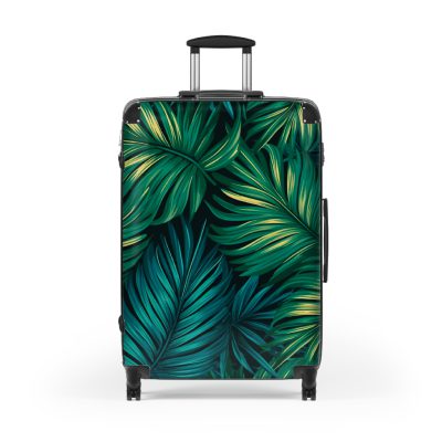 Hawaiian Suitcase, a chic and durable travel companion with vibrant Hawaiian designs. Perfect for those who desire a touch of paradise on their journeys.