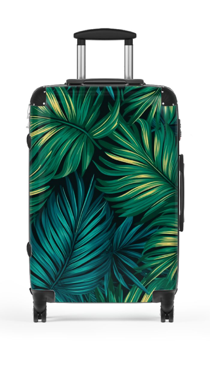 Hawaiian Suitcase, a chic and durable travel companion with vibrant Hawaiian designs. Perfect for those who desire a touch of paradise on their journeys.