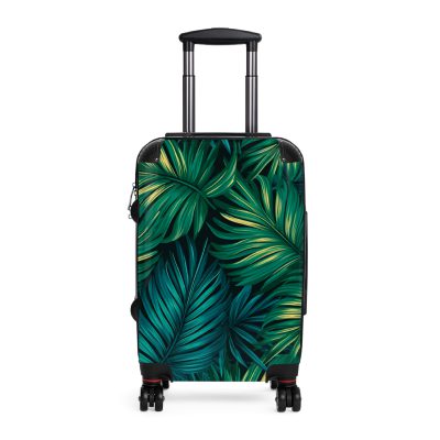 Hawaiian Suitcase, a chic and durable travel companion with vibrant Hawaiian designs. Perfect for those who desire a touch of paradise on their journeys.