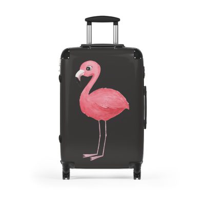 Cute Baby Flamingo Suitcase - Travel in adorable style with this delightful companion, featuring charming baby flamingo motifs for cute adventures.