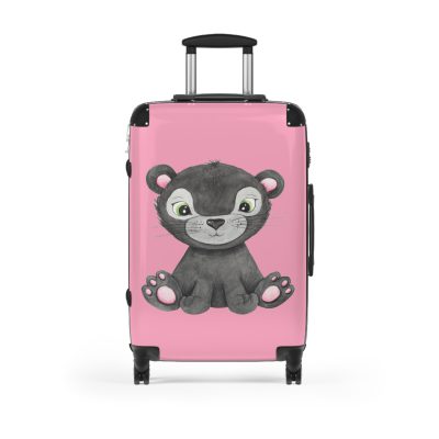 Cute Baby Panther Suitcase - Travel in adorable style with this delightful companion, featuring charming baby panther motifs for cute adventures.