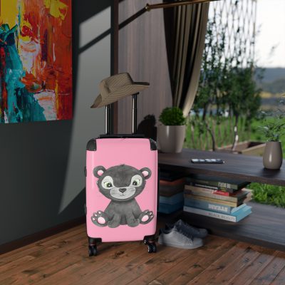 Cute Baby Panther Suitcase - Travel in adorable style with this delightful companion, featuring charming baby panther motifs for cute adventures.