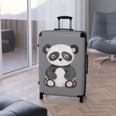 Cute Baby Panda Suitcase - Travel in adorable style with this delightful companion, featuring charming baby panda motifs for cute adventures.