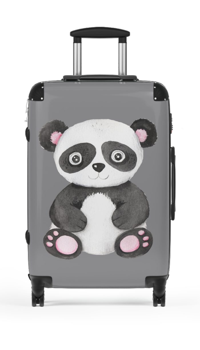 Cute Baby Panda Suitcase - Travel in adorable style with this delightful companion, featuring charming baby panda motifs for cute adventures.