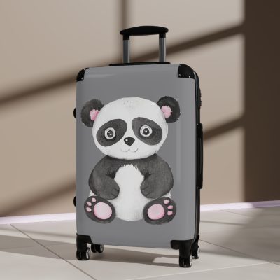 Cute Baby Panda Suitcase - Travel in adorable style with this delightful companion, featuring charming baby panda motifs for cute adventures.