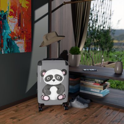 Cute Baby Panda Suitcase - Travel in adorable style with this delightful companion, featuring charming baby panda motifs for cute adventures.