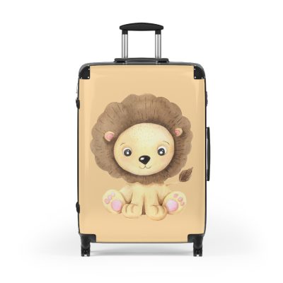 Cute Baby Lion Suitcase - Travel in adorable style with this delightful companion, featuring charming baby lion motifs for cute adventures.