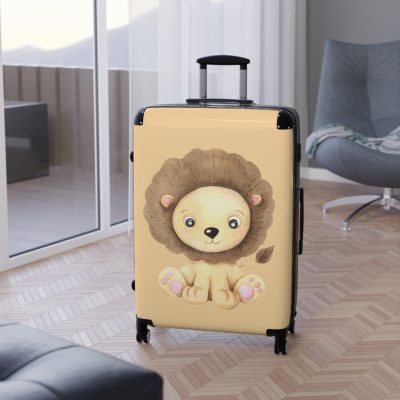 Cute Baby Lion Suitcase - Travel in adorable style with this delightful companion, featuring charming baby lion motifs for cute adventures.