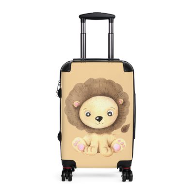 Cute Baby Lion Suitcase - Travel in adorable style with this delightful companion, featuring charming baby lion motifs for cute adventures.