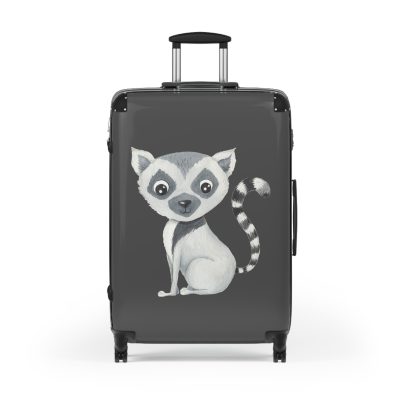 Cute Baby Lemur Suitcase - Travel in adorable style with this delightful companion, featuring charming baby lemur motifs for cute adventures.