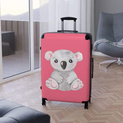 Cute Baby Koala Suitcase - Elevate your journeys with this charming companion, featuring delightful baby koala motifs for adorable adventures.