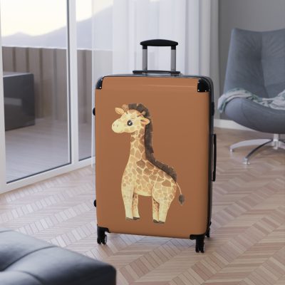 Cute Baby Giraffe Suitcase - Elevate your journeys with this charming companion, featuring delightful baby giraffe motifs for adorable adventures.