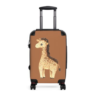 Cute Baby Giraffe Suitcase - Elevate your journeys with this charming companion, featuring delightful baby giraffe motifs for adorable adventures.