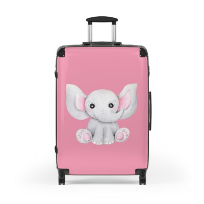 Cute Baby Elephant Suitcase - Elevate your journeys with this charming companion, featuring delightful baby elephant motifs for adorable adventures.