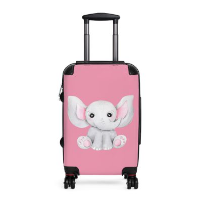 Cute Baby Elephant Suitcase - Elevate your journeys with this charming companion, featuring delightful baby elephant motifs for adorable adventures.