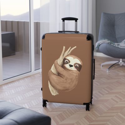 Cute Baby Sloth Suitcase - Elevate your journeys with this charming companion, featuring delightful baby sloth motifs for adorable adventures.