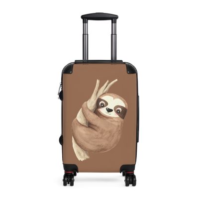 Cute Baby Sloth Suitcase - Elevate your journeys with this charming companion, featuring delightful baby sloth motifs for adorable adventures.