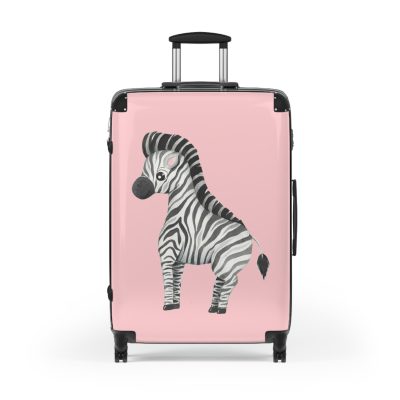 Cute Baby Zebra Suitcase - Elevate your journeys with this charming companion, featuring delightful baby zebra motifs for adorable adventures.