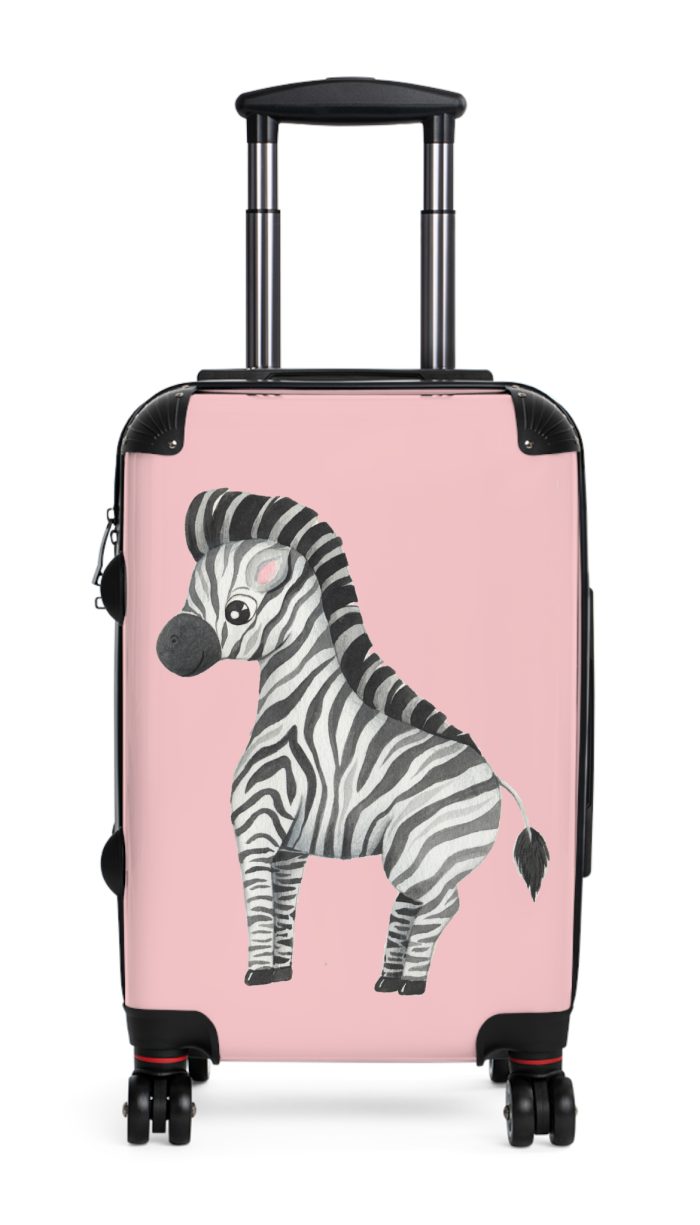 Cute Baby Zebra Suitcase - Elevate your journeys with this charming companion, featuring delightful baby zebra motifs for adorable adventures.