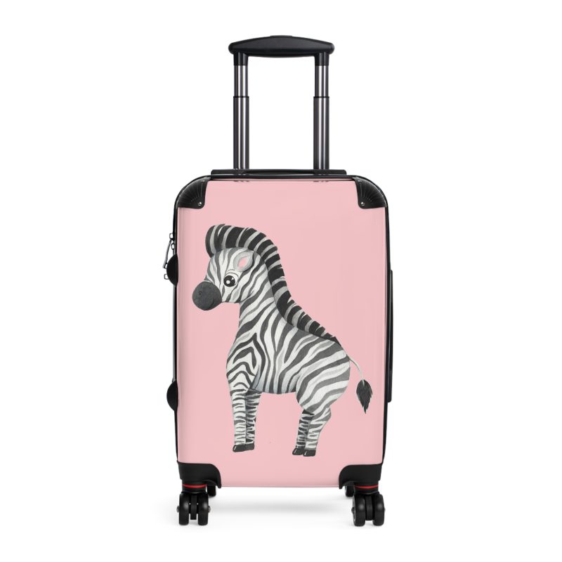 Cute Baby Zebra Suitcase - Elevate your journeys with this charming companion, featuring delightful baby zebra motifs for adorable adventures.