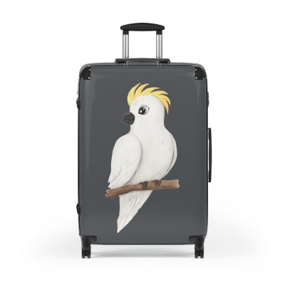 Cute Baby Cockatoo Suitcase - Elevate your journeys with this charming companion, featuring delightful baby cockatoo motifs for adorable adventures.