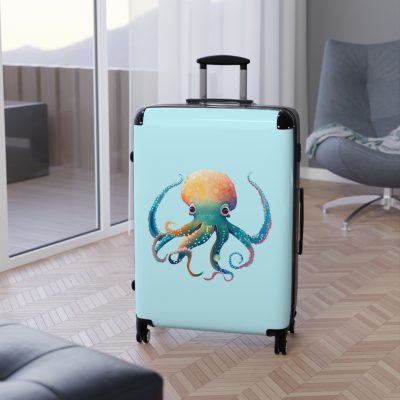 Octopus Suitcase - A whimsical travel essential, marrying functionality with deep-sea charm for a standout luggage experience.