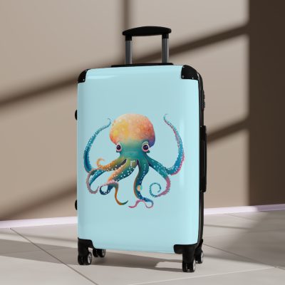 Octopus Suitcase - A whimsical travel essential, marrying functionality with deep-sea charm for a standout luggage experience.