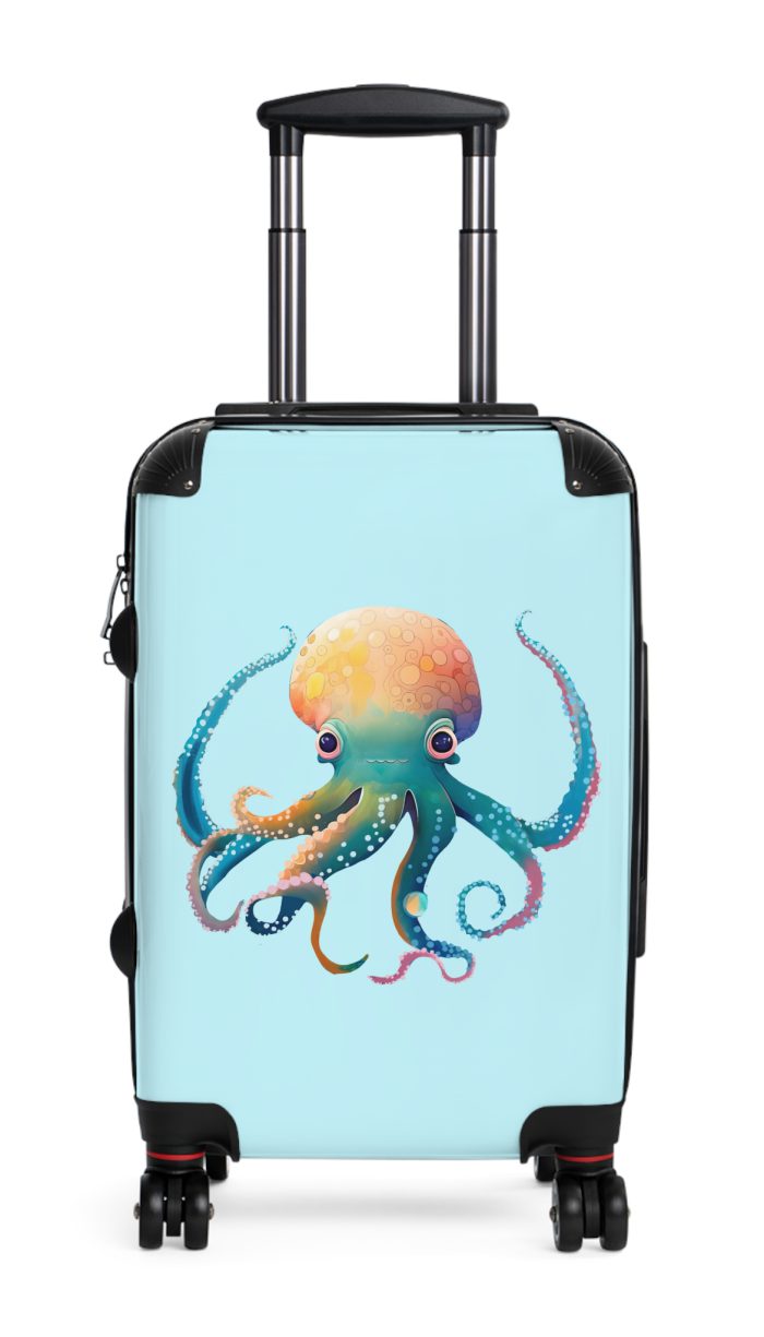 Octopus Suitcase - A whimsical travel essential, marrying functionality with deep-sea charm for a standout luggage experience.