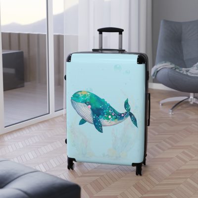 Dolphin Suitcase - A travel companion designed for both style and durability, making every journey a graceful swim through elegance.