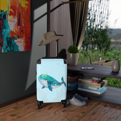 Dolphin Suitcase - A travel companion designed for both style and durability, making every journey a graceful swim through elegance.