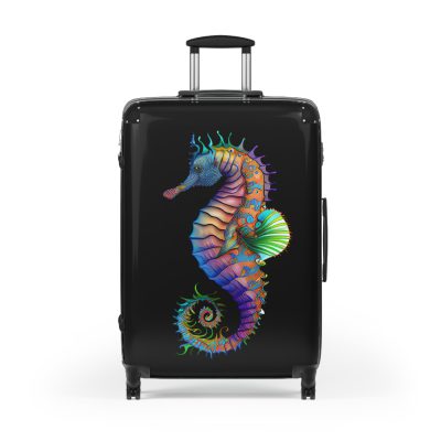 Seahorse Suitcase - A stylish and durable travel companion, embodying marine charm for a magical journey.