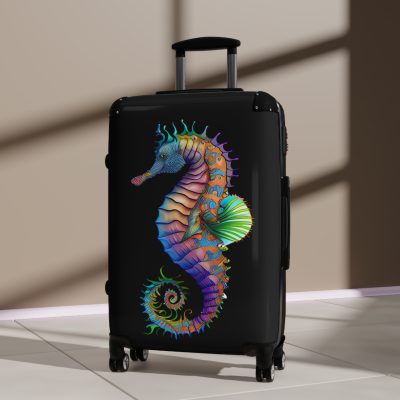 Seahorse Suitcase - A stylish and durable travel companion, embodying marine charm for a magical journey.