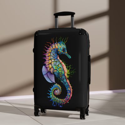 Seahorse Suitcase - A stylish and durable travel companion, embodying marine charm for a magical journey.