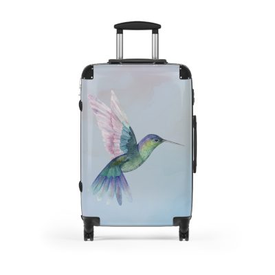 Hummingbird Suitcase - Elevate your travels with elegance, featuring delicate hummingbird motifs for a stylish and graceful travel experience.