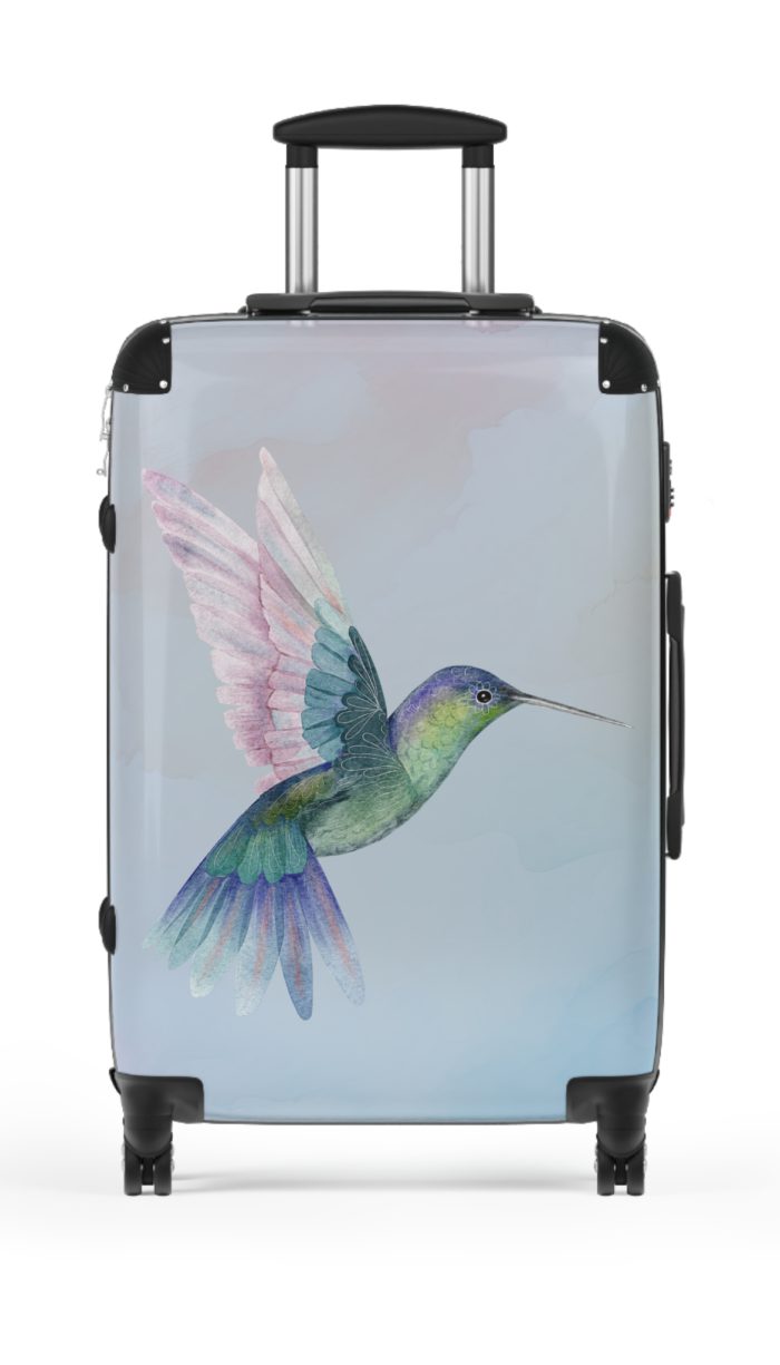 Hummingbird Suitcase - Elevate your travels with elegance, featuring delicate hummingbird motifs for a stylish and graceful travel experience.