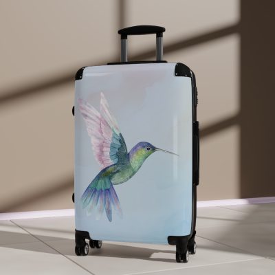 Hummingbird Suitcase - Elevate your travels with elegance, featuring delicate hummingbird motifs for a stylish and graceful travel experience.