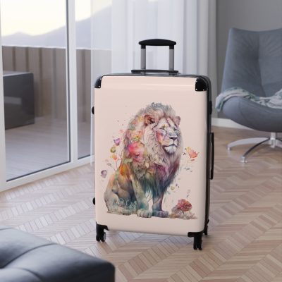 Lion Suitcase - Roar into adventures with strength and style, a distinctive and bold travel companion symbolizing majesty and individuality.