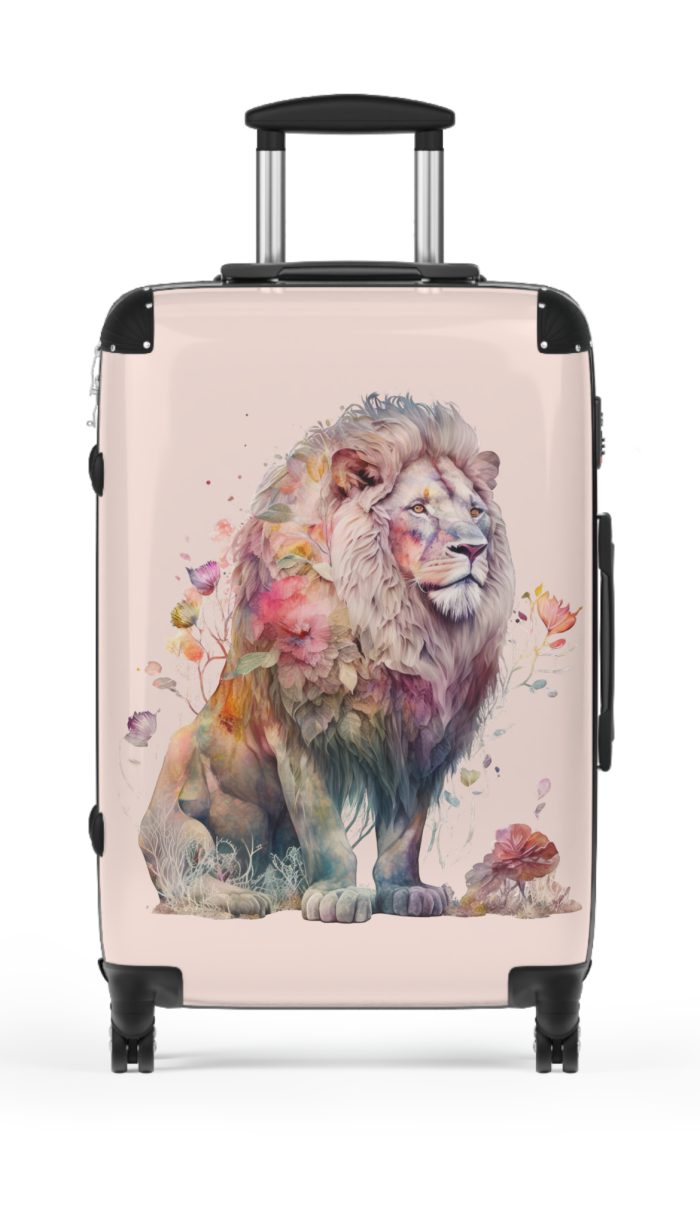 Lion Suitcase - Roar into adventures with strength and style, a distinctive and bold travel companion symbolizing majesty and individuality.