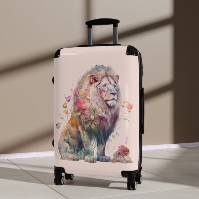 Lion Suitcase - Roar into adventures with strength and style, a distinctive and bold travel companion symbolizing majesty and individuality.