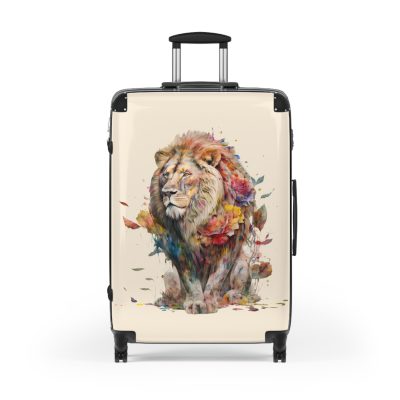 Lion Suitcase - Roar into adventures with strength and style, a distinctive and bold travel companion symbolizing majesty and individuality.