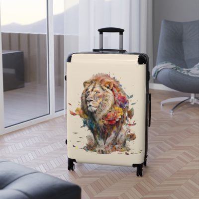 Lion Suitcase - Roar into adventures with strength and style, a distinctive and bold travel companion symbolizing majesty and individuality.