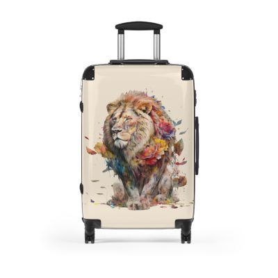 Lion Suitcase - Roar into adventures with strength and style, a distinctive and bold travel companion symbolizing majesty and individuality.