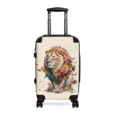 Lion Suitcase - Roar into adventures with strength and style, a distinctive and bold travel companion symbolizing majesty and individuality.