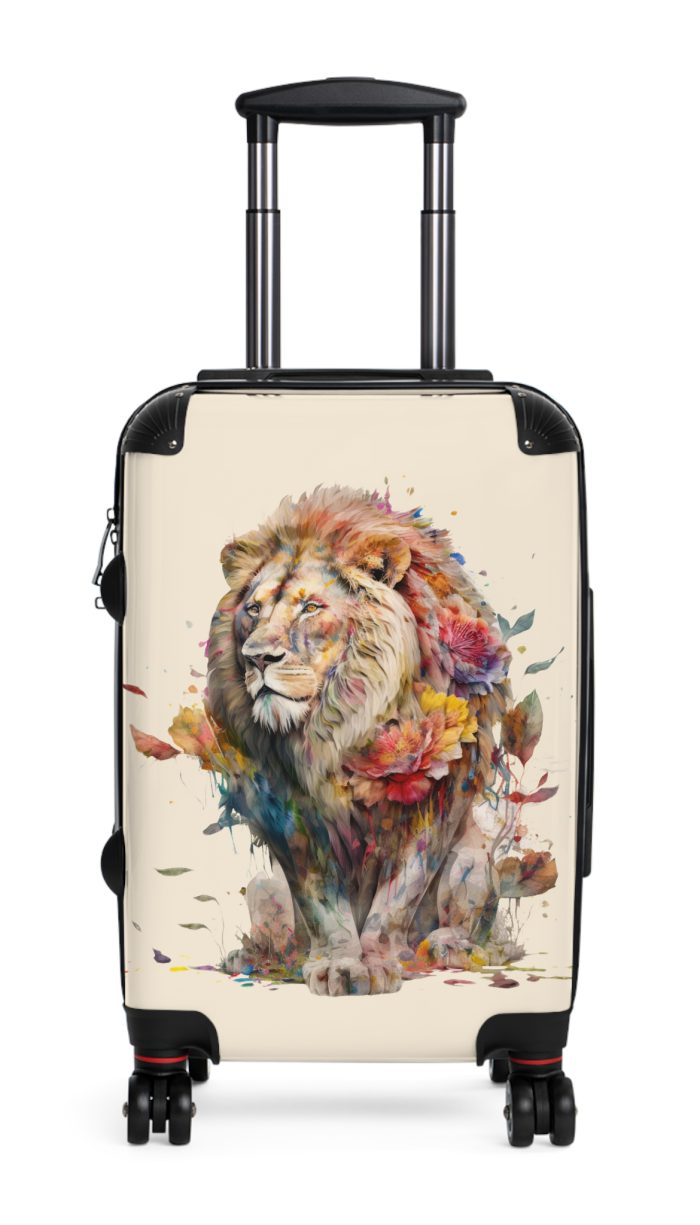 Lion Suitcase - Roar into adventures with strength and style, a distinctive and bold travel companion symbolizing majesty and individuality.