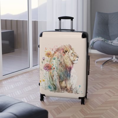 Lion Suitcase - Roar into adventures with strength and style, a distinctive and bold travel companion symbolizing majesty and individuality.