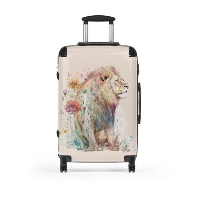 Lion Suitcase - Roar into adventures with strength and style, a distinctive and bold travel companion symbolizing majesty and individuality.