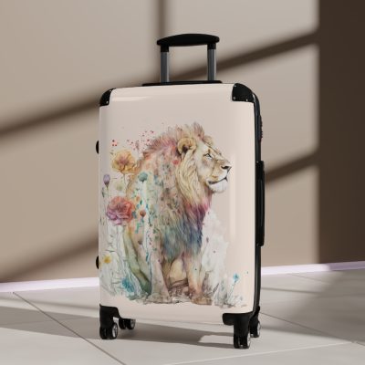 Lion Suitcase - Roar into adventures with strength and style, a distinctive and bold travel companion symbolizing majesty and individuality.