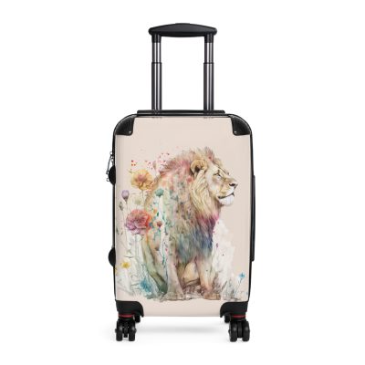 Lion Suitcase - Roar into adventures with strength and style, a distinctive and bold travel companion symbolizing majesty and individuality.