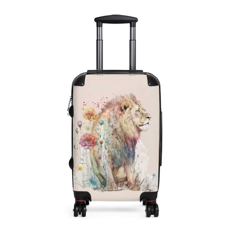 Lion Suitcase - Roar into adventures with strength and style, a distinctive and bold travel companion symbolizing majesty and individuality.